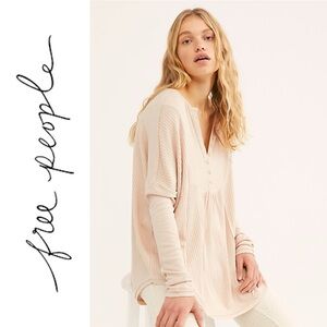 Leo Henley Waffle Knit Top